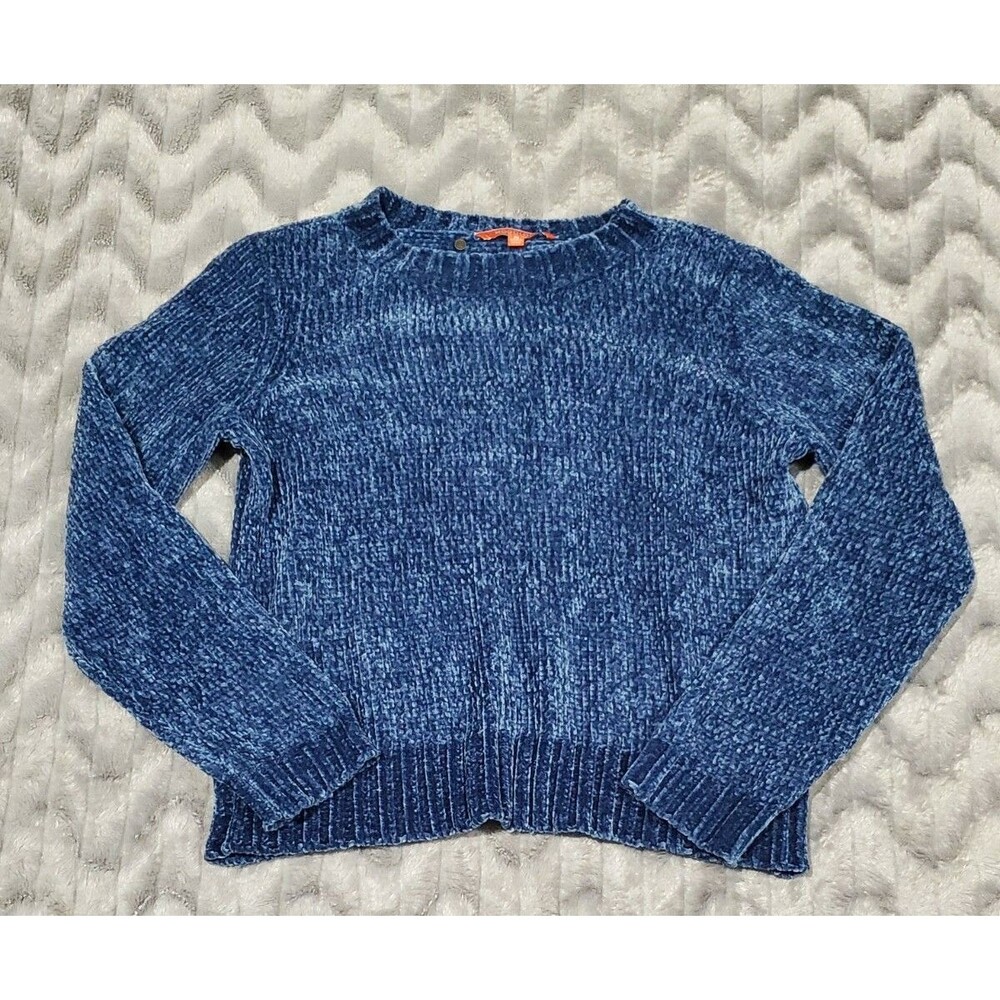 Modcloth Womens Size M Blue Chenille Pullover Sweater
